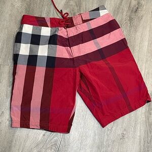 Burberry Brit Red and White Mesh Detail